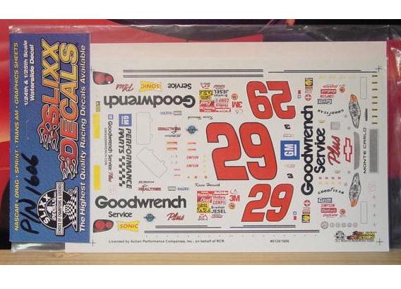 #29 Goodwrench Kevin Harvick 2001 Slixx